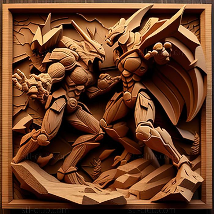 3D модель Ожесточенная битва Геракросса против Кайлиоса с забавным окончанием (STL)